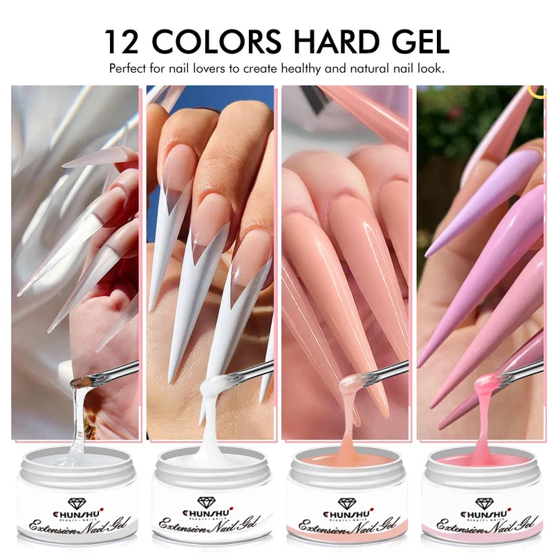 30ML Milky White Nail Extension Gel Self-Leveling Builder for Manicure