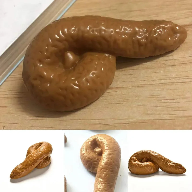 Realistic Fake Poop Prank Toys - 3 Pieces Funny Gag Joke Props