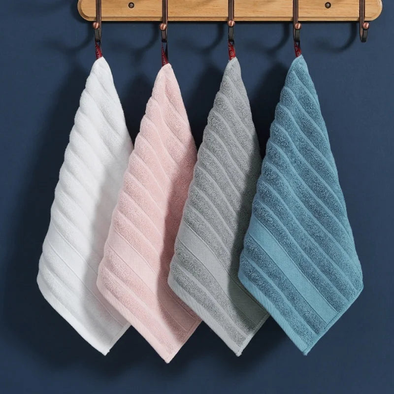4-Piece Cotton Face Towels Set - Absorbent Small Hand Towels for Kids & Kids