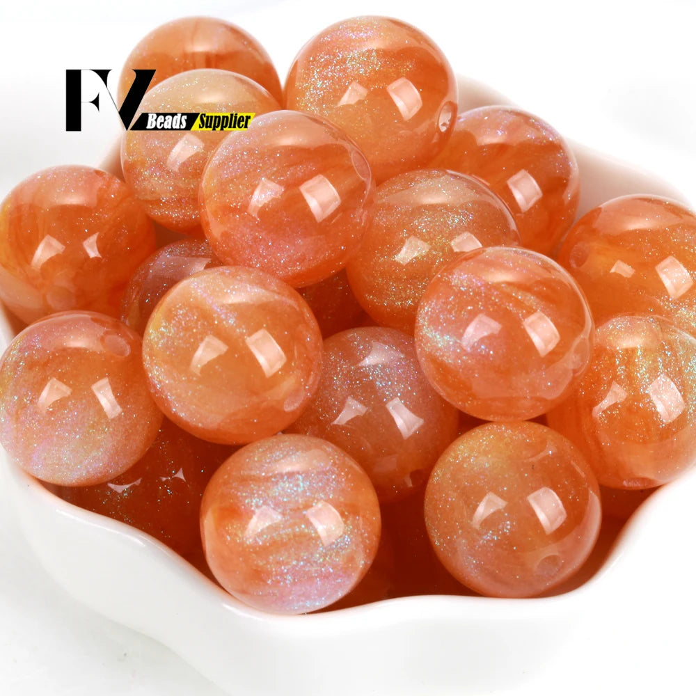 Imitation Cat Eye Round Beads for Jewelry Making - 8-20mm, Assorted Colors, 100pcs