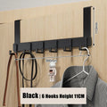 6-Piece Over-the-Door Clothes Hooks Set - Multi-Color Home Organizer Rack