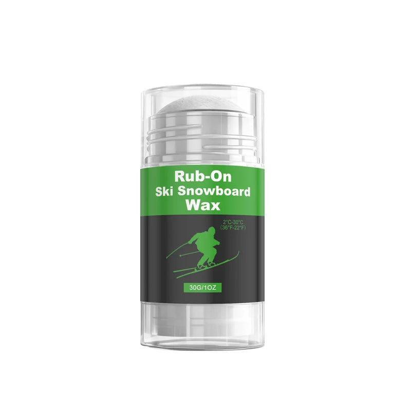 Rub-On Ski Wax for Base Protection & Glide Enhancement - Long-lasting Snow Performance