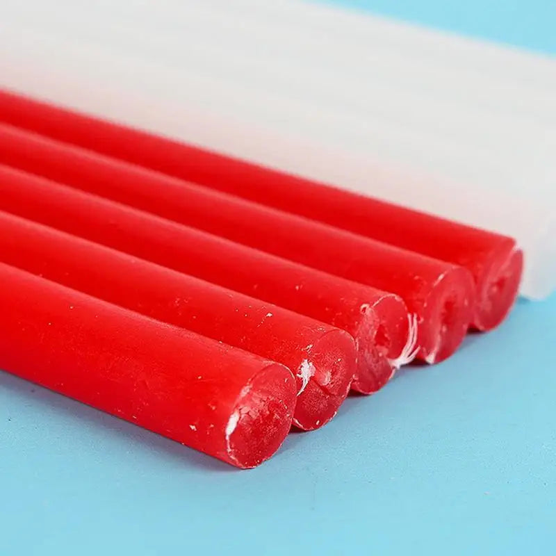 Set of 10 Unscented Paraffin Taper Candles 16cm for Weddings & Emergency Use
