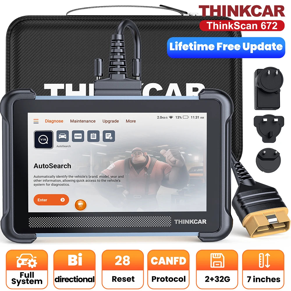 Car Diagnostic Scanner 672 Bi-Directional Full System CANFD IMMO Reset