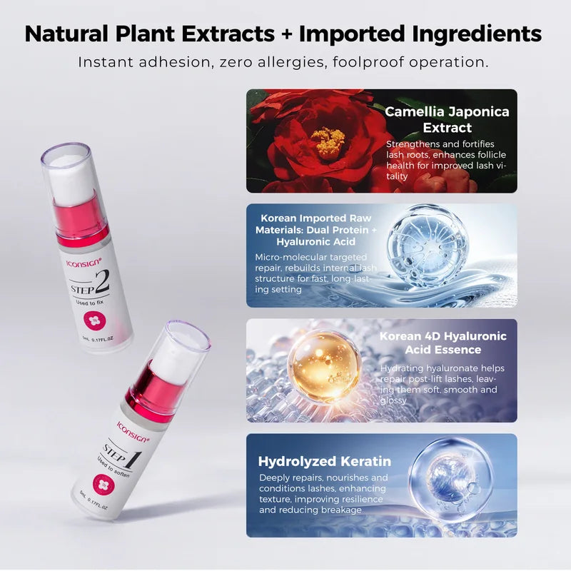 Camellia Fast Lift Perm Kit - 5 to 8 Minutes Easy Makeup & Cosmetic Set