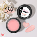 15/5ml Non-Stick Nail Extension Gel Polish for Nail Art & Building - Pink White Clear