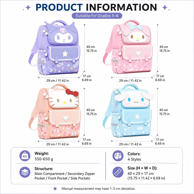 Kids School Backpack with Multiple Compartments & Ergonomic Support - Lightweight & Water-Resistant