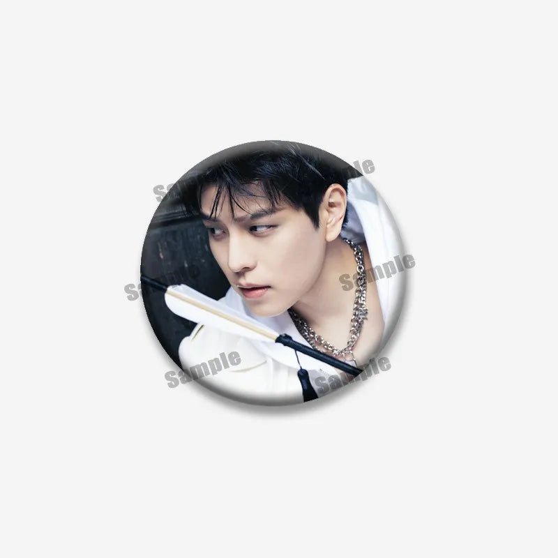 Kpop Boys Band Coin Badge Lapel Pin Jewelry for Fans - Multiple Colors & Sizes
