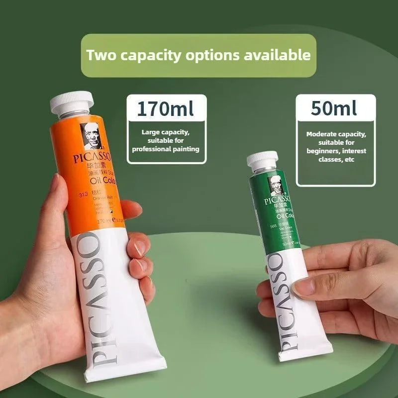 High Saturation Oil Paint Set for Artists and Students - 170/50ml Capacity