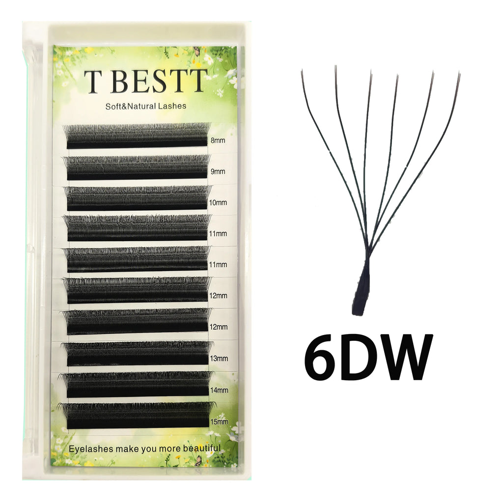 False Eyelash Extensions 5DW W Shape Mink Volume Lashes - Multiple Colors & Lengths