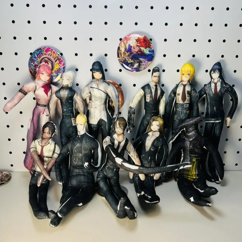 Anime Cosplay Stuffed Skeleton Doll with Movable Body for Halloween Decorations