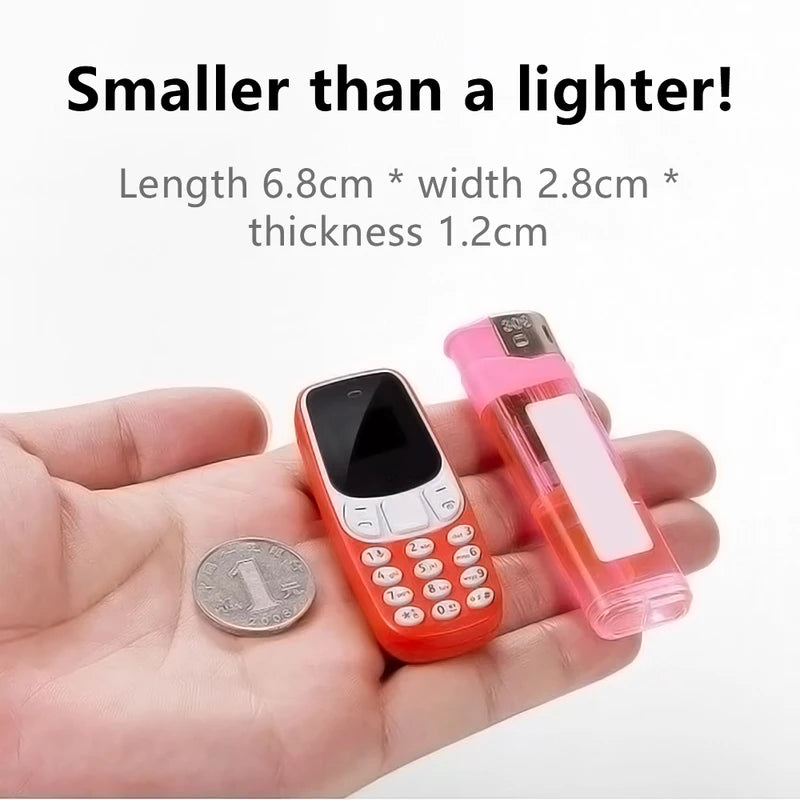 Mini Bluetooth Phone with Call Recording, Dual SIM GSM Unlocked, Low Radiation