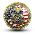 FBI Souvenir Gold Plated Commemorative Coin - St. Michael Challenge Coin