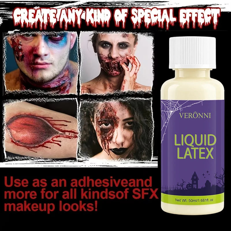 2pcs Liquid Latex SFX Makeup Kit for Special Effects and Costume Looks