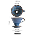 Reusable Ceramic Coffee Filter Cup for Drip Coffee Maker - V Style Funnel