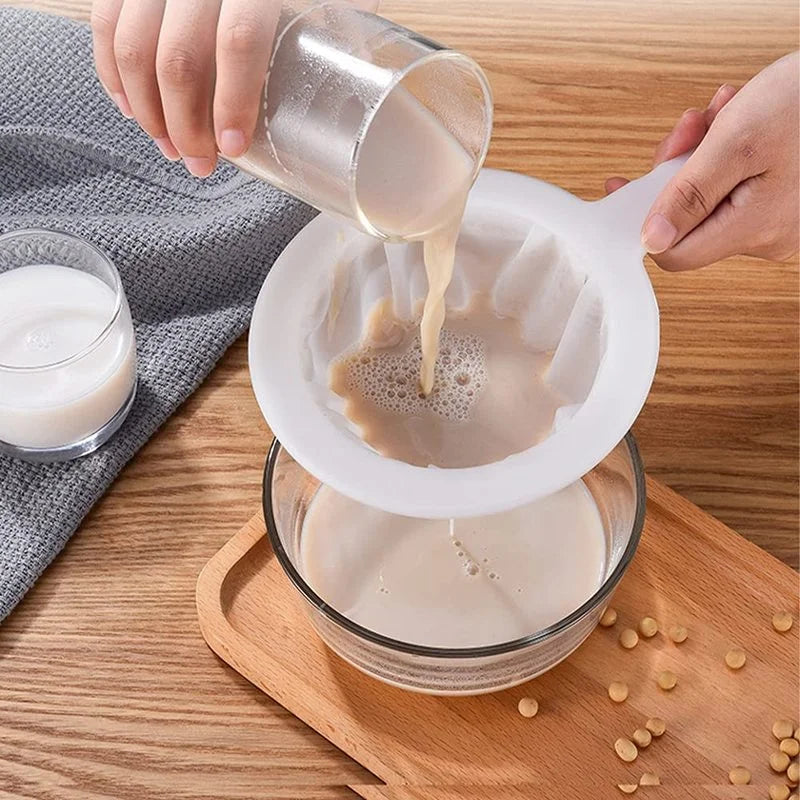 Reusable Fine Mesh Strainer Spoon for Tea Coffee Juice Soy Milk Kitchen Colander