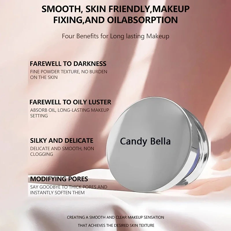 Long-Lasting Oil Control Makeup Powder with Puff Waterproof Face Foundation