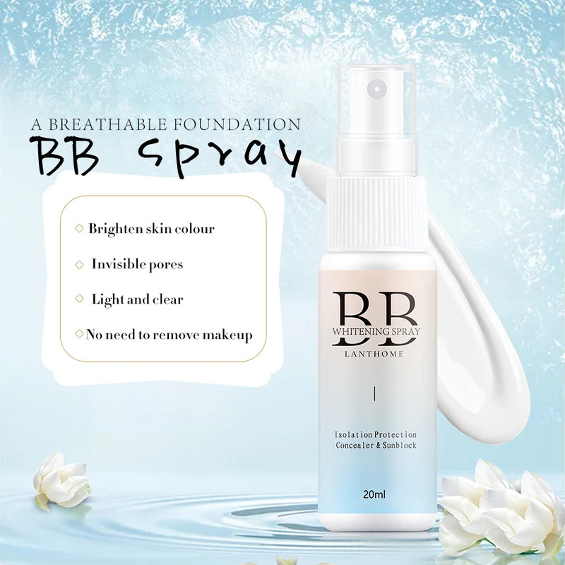 Skin Brightening BB Cream Spray Moisturizer with SPF - Nourishing Face Foundation