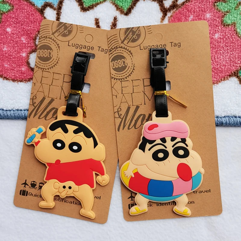 Anime Luggage Tag PVC Suitcase Label Travel Gift for Girls & Fans