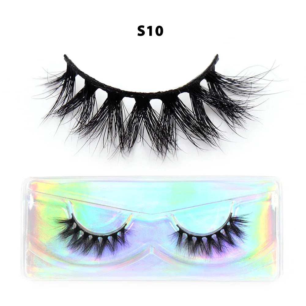 Reusable Half Mink False Eyelashes for Natural & Fluffy Eye Makeup - Multiple Colors