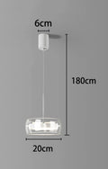 Modern LED Pendant Light Fixture for Living Room & Staircase - Adjustable Sizes