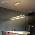 Modern LED Pendant Lighting for Indoor Spaces - Dimmable Ceiling Lamp with Remote Control