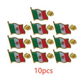 Metal Mexico Flag Pins Waving Mexican Flag Lapel Pin - Patriotic Souvenir
