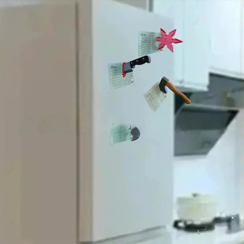 Funny Knife Magnet Fridge Sticker - Creative Kitchen Decor & Gift