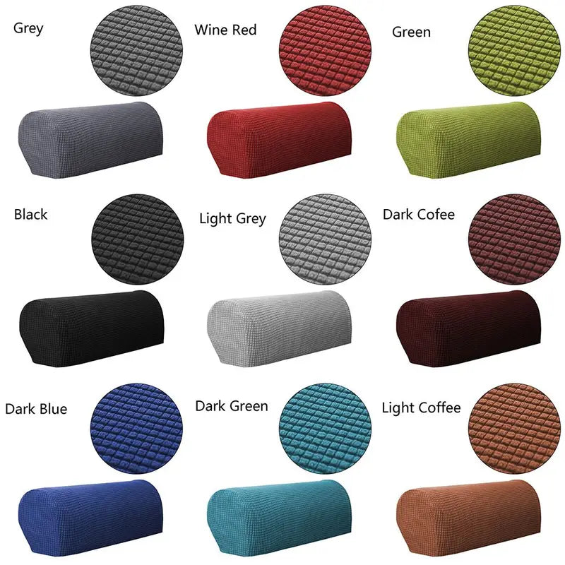 Stretch Armrest Covers for Sofa and Chair - Protectors for Furniture Set of 2