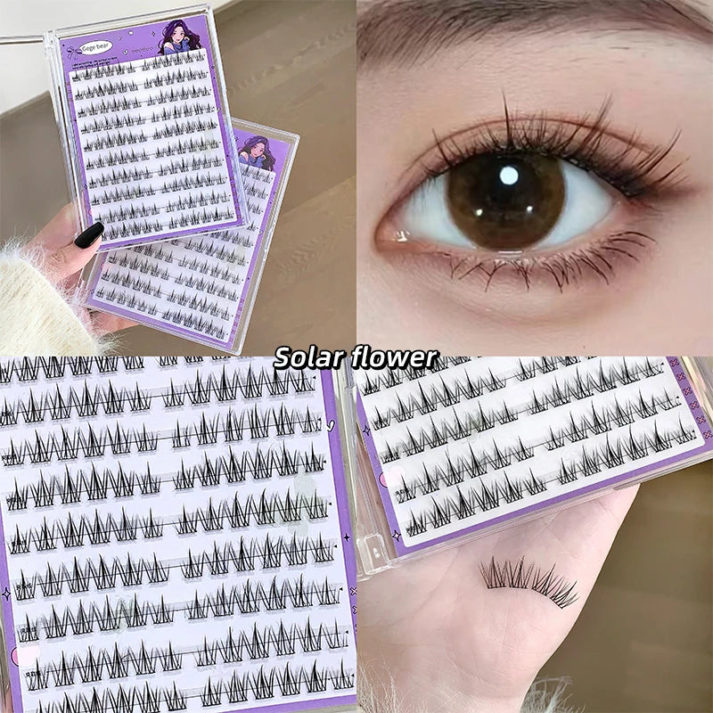 Glue-Free False Eyelashes for Beginners - Natural & Seamless Sunflower Style