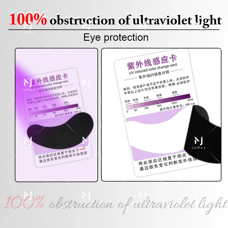 Eyelash Extension Hydrogel Eye Patches 50 Pairs UV Black Makeup Stickers