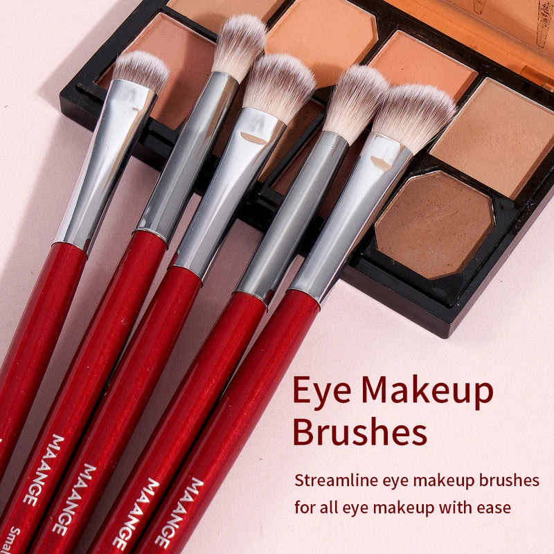 9-Piece Makeup Brush Set with Synthetic Bristles for Foundation, Eyeshadow & Concealer