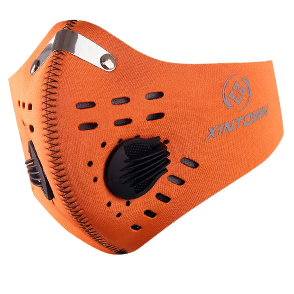 Reusable Outdoor Dustproof Face Mask with Activated Carbon Filter for Men