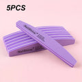 Professional Double-Sided Nail File Set - Colorful Buffing & Polishing Tools for Manicure & Pedicure