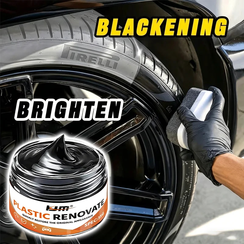 Car Surface Polishing Wax - Restores Faded Paint Waterproof Coating for Plastic & Tires