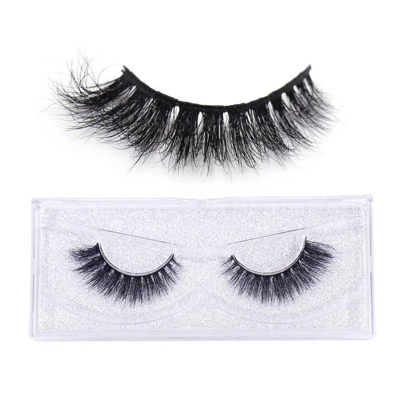 Long Lasting 3D Mink Eyelashes - Natural Volume & Curly False Lashes
