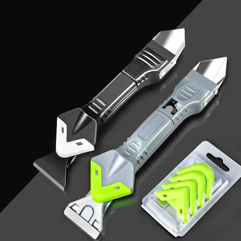 3-in-1 Silicone Caulking Sealant Remover & Grout Finisher Tool Set - Floor Mould Removal Hand Tools