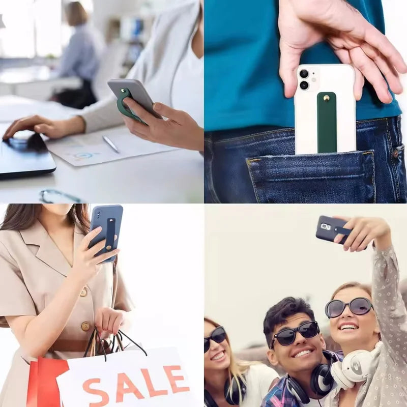 Universal Mobile Phone Ring Holder Stand - Adjustable Desktop Grip for All Phones