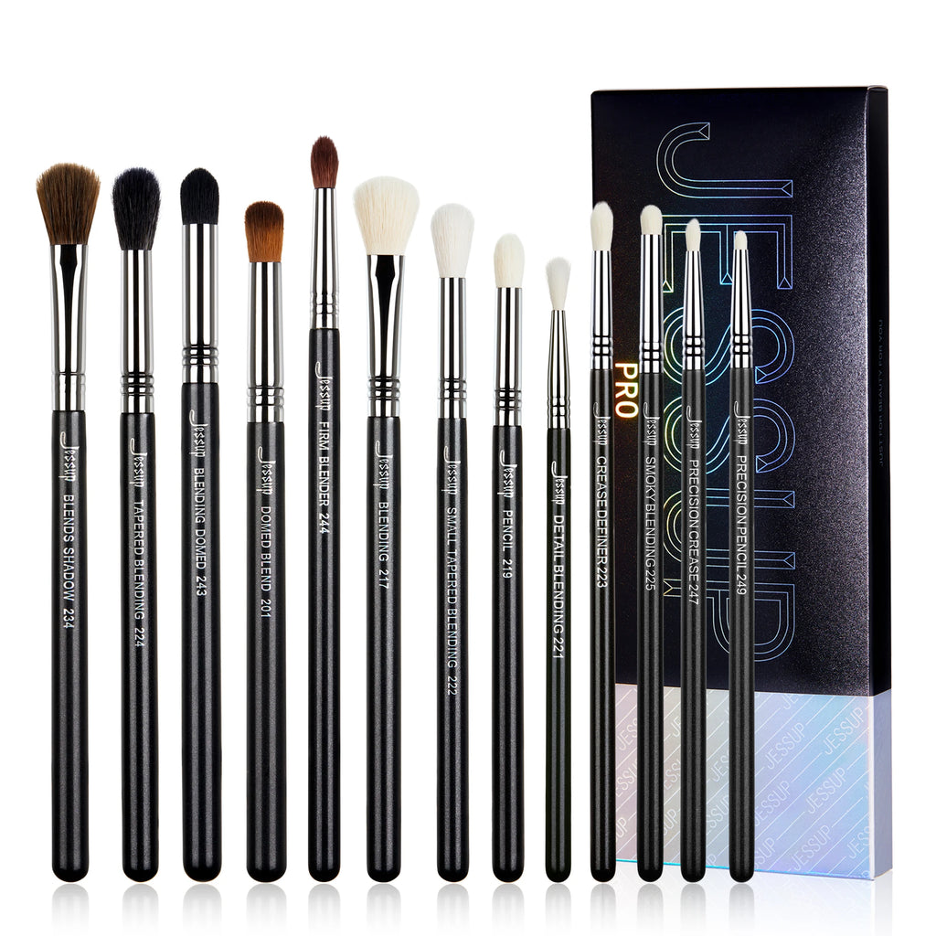 13-Piece Professional Eye Makeup Brush Set for Blending & Contouring