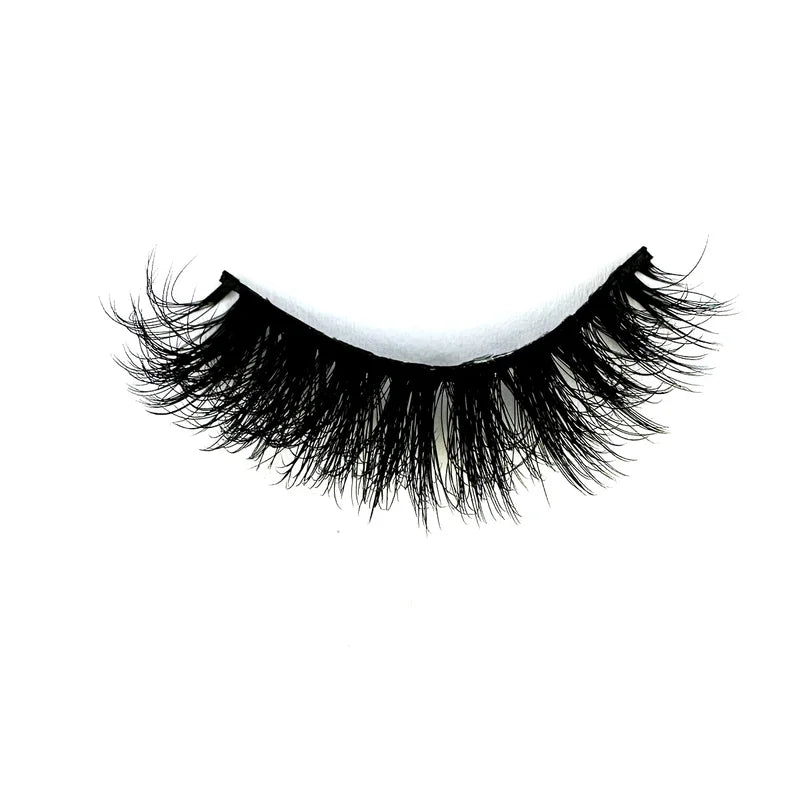 Handmade 3D Mink False Eyelashes - Natural, Thick, Elongated, Messy Style
