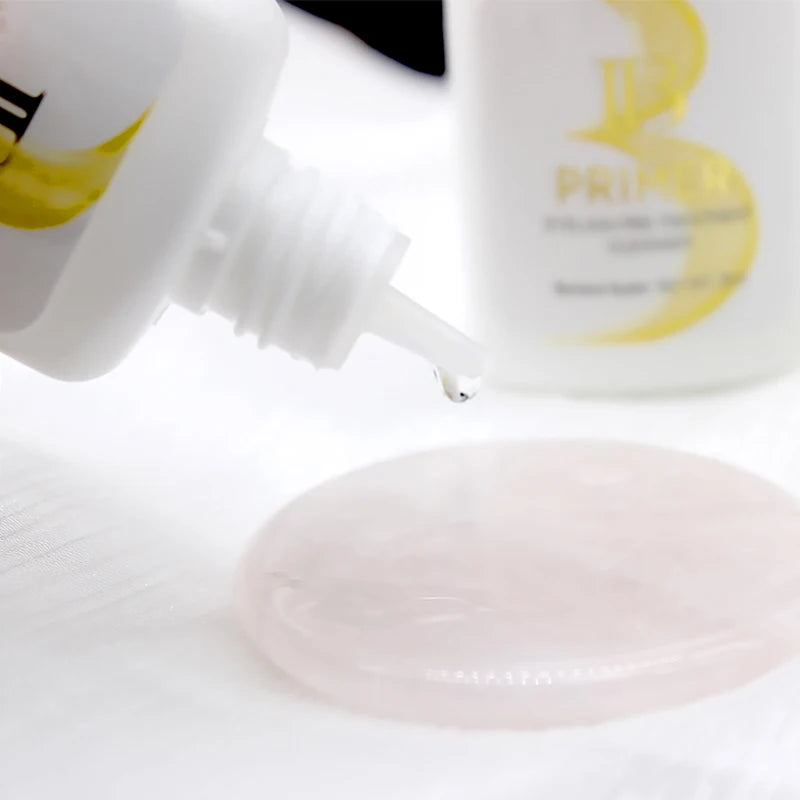 Eyelash Extension Adhesive Primer & Glue Set for Professional Lash Application - Fast Dry & Long Lasting - 15ml