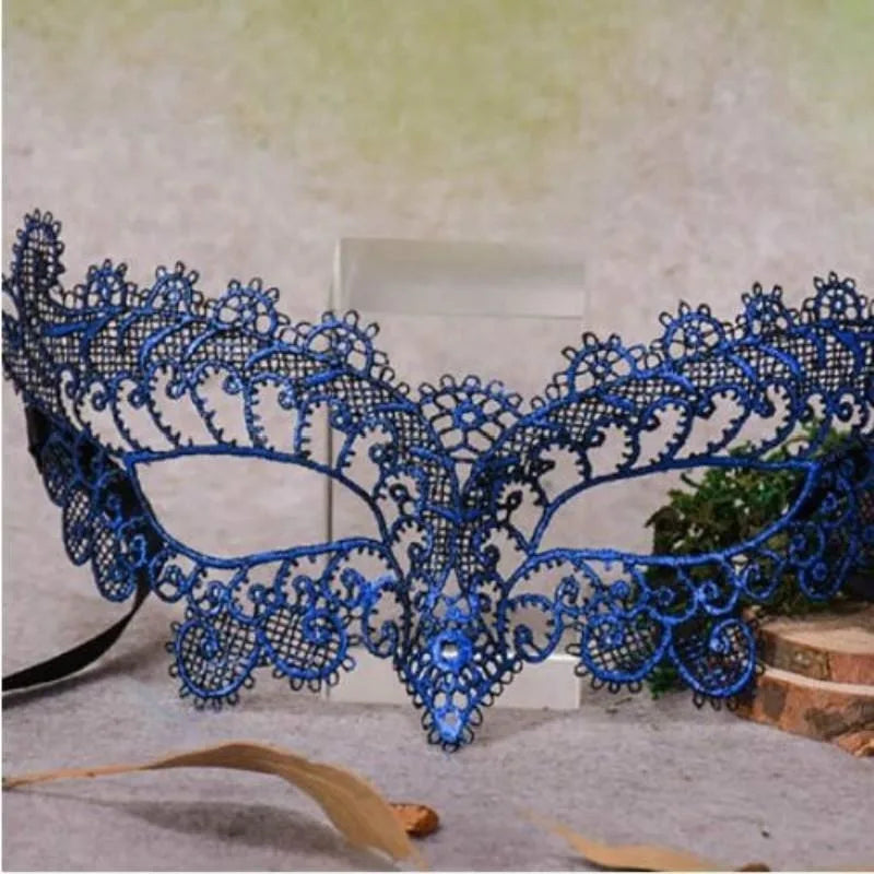 Women Hollow Out Lace Eye Mask for Masquerade Party Halloween Fancy Dress