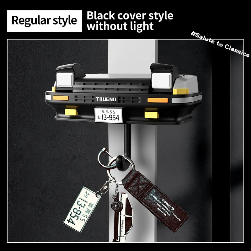 AE86 Car Headlight Key Hook - Light-Up Vehicle Memorabilia Storage Rack