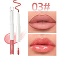 2-in-1 Lip Liner and Lip Gloss Set - Moisturizing, Natural & Sparkling Finish