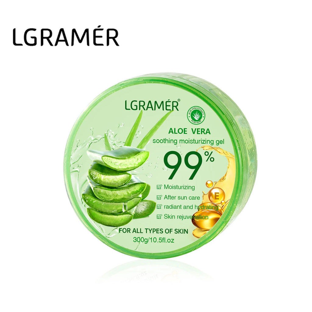 Moisturizing Aloe Vera Gel for Face - Deep Nourishing, Non-Sticky Skin Care, 300g