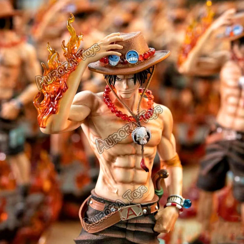 Anime One Piece Ace PVC Collectible Action Figure - 9.44in/24cm