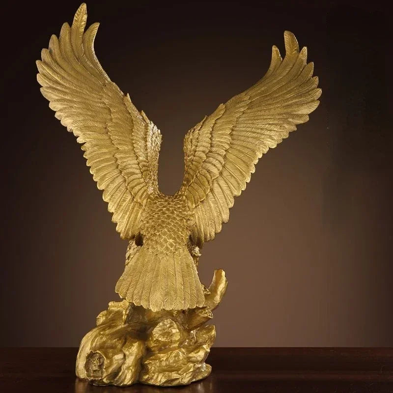 Copper Eagle Ornament for Home Office Decor - Great Exhibition Winged Sculpture