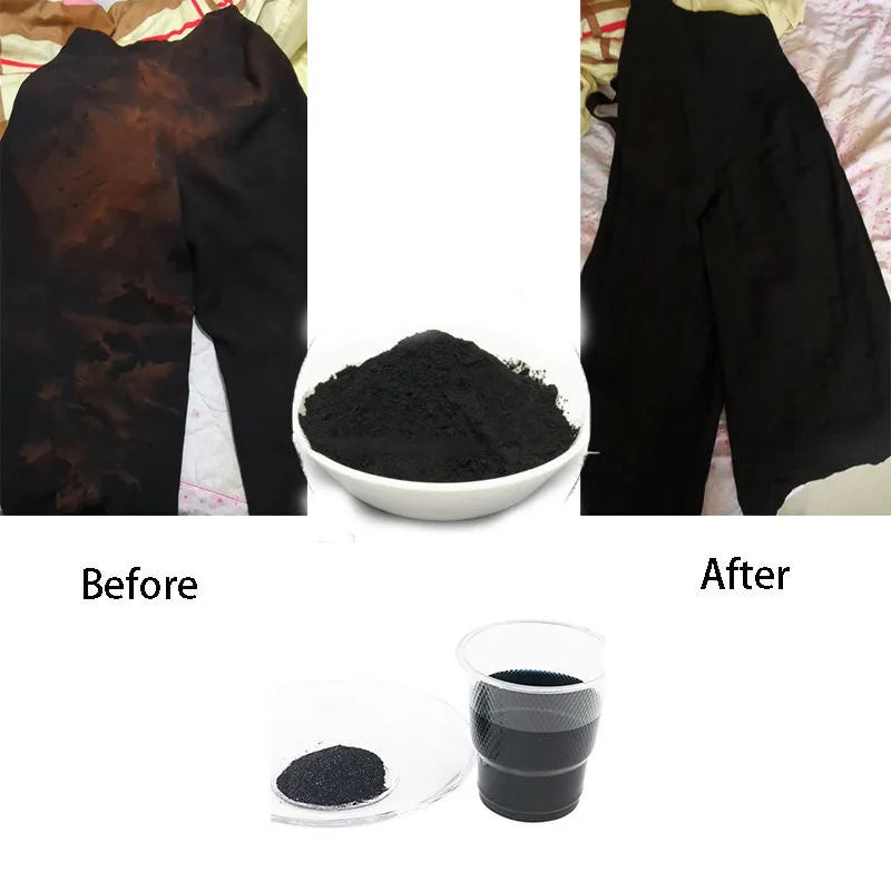 Black Fabric Dye Powder for Clothing & Textile Coloring - 50g