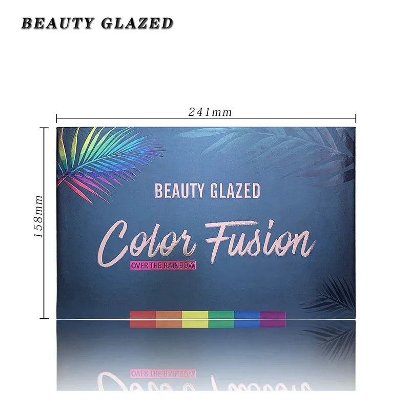 Rainbow Eyeshadow Palette with 39 Neon Glitter Shades Long Lasting Makeup