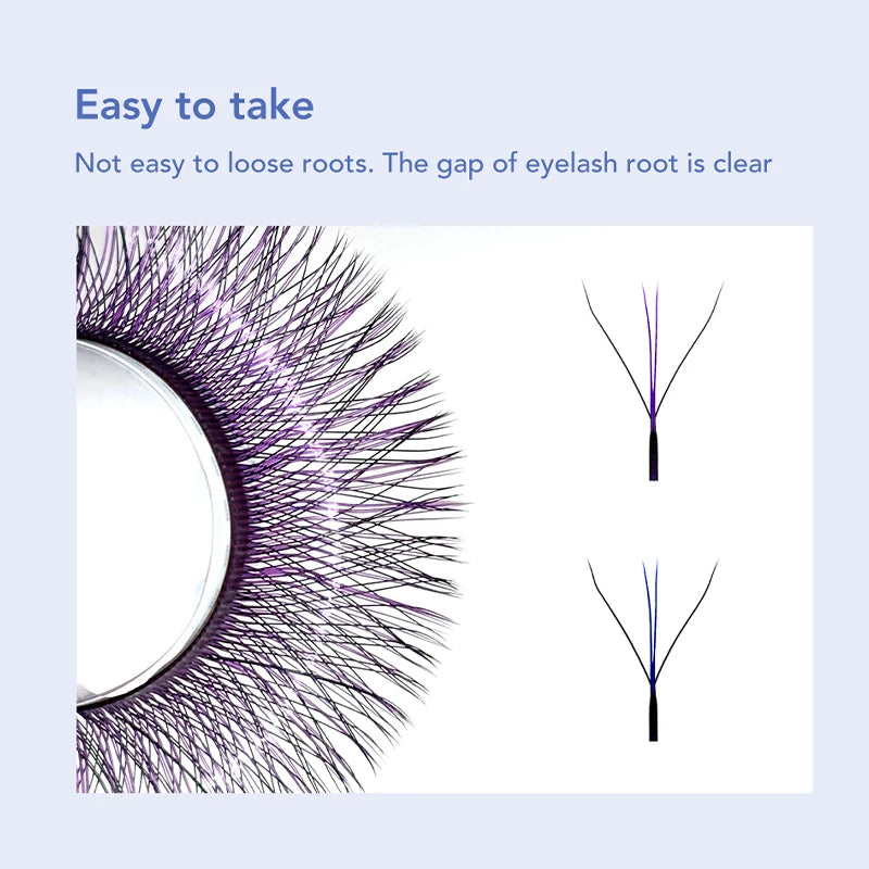 3D W Shape False Eyelashes Premade Volume Fans with Variety of Curl and Length Options